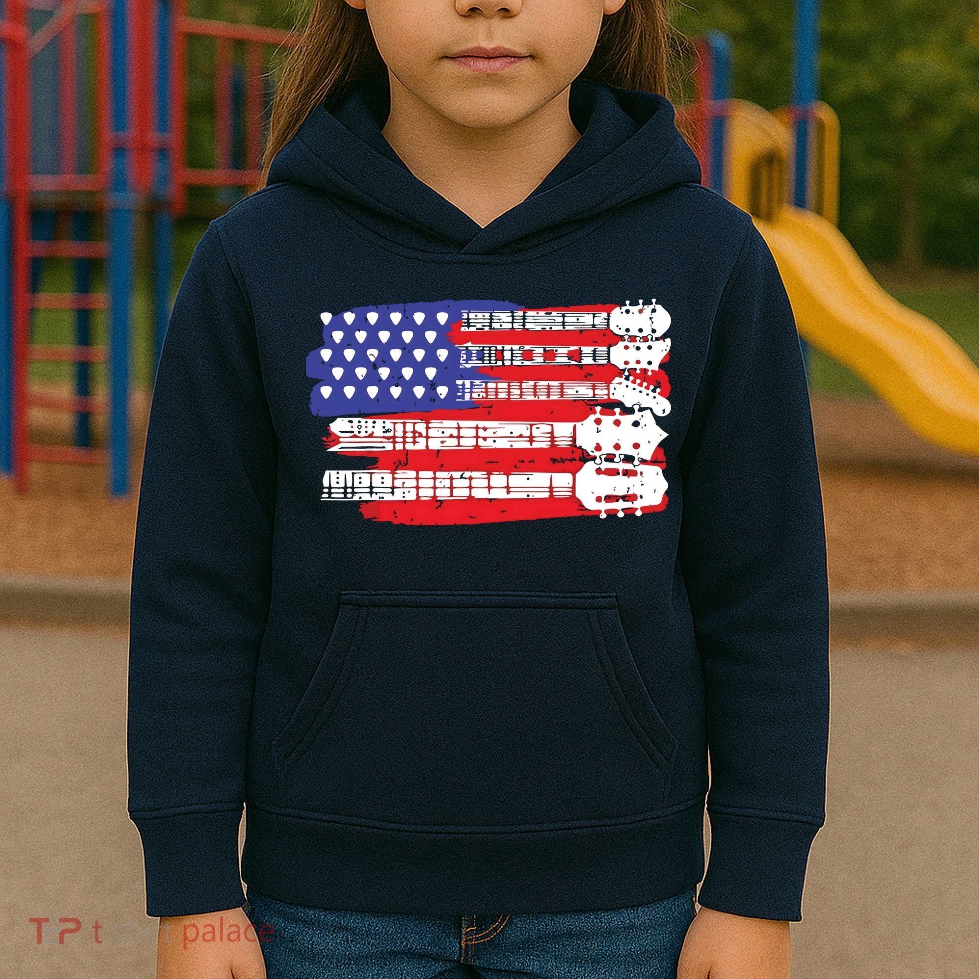 Guitar Lover Rock Music Tee Guitar Player Kids Hoodie