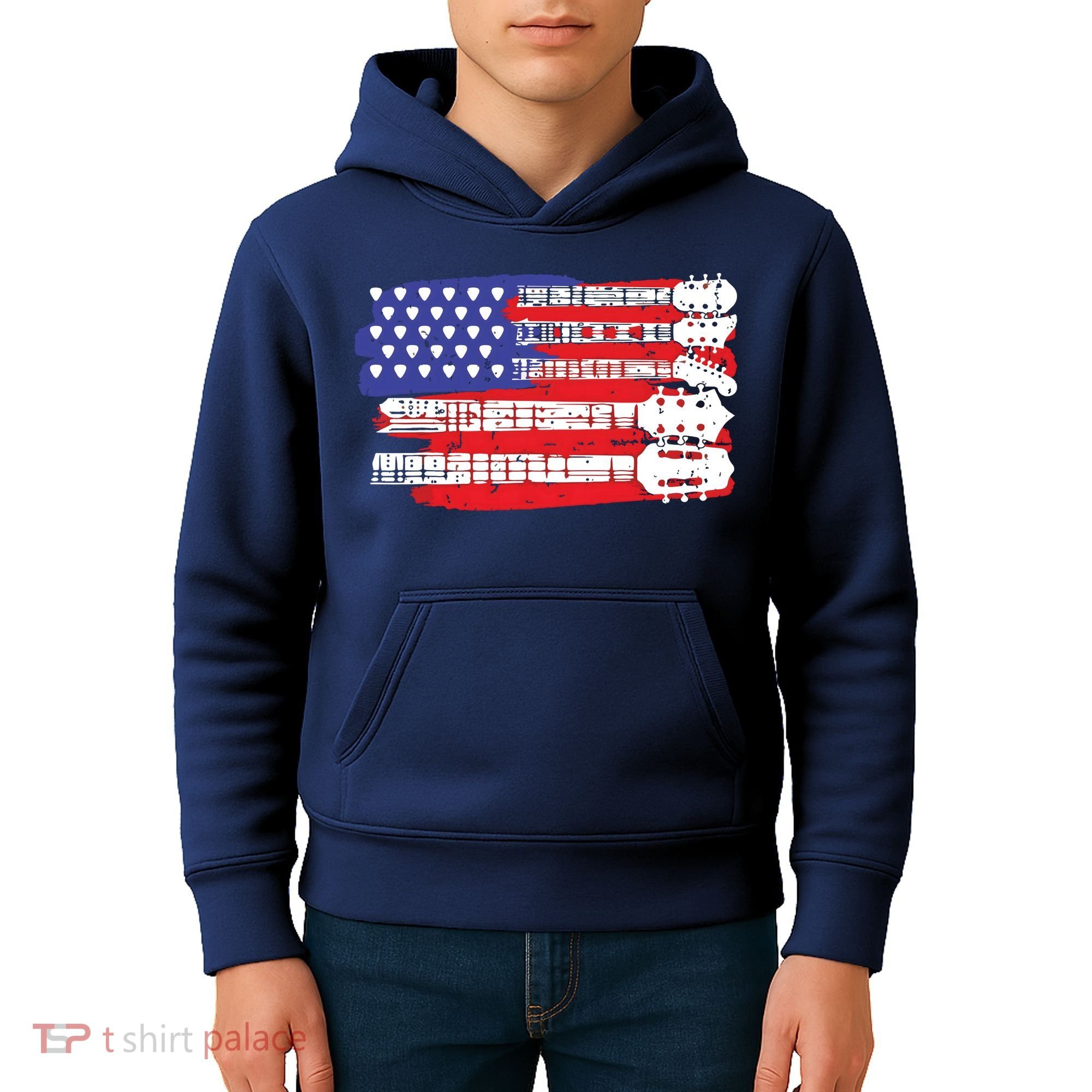 Guitar Lover Rock Music Tee Guitar Player Kids Hoodie