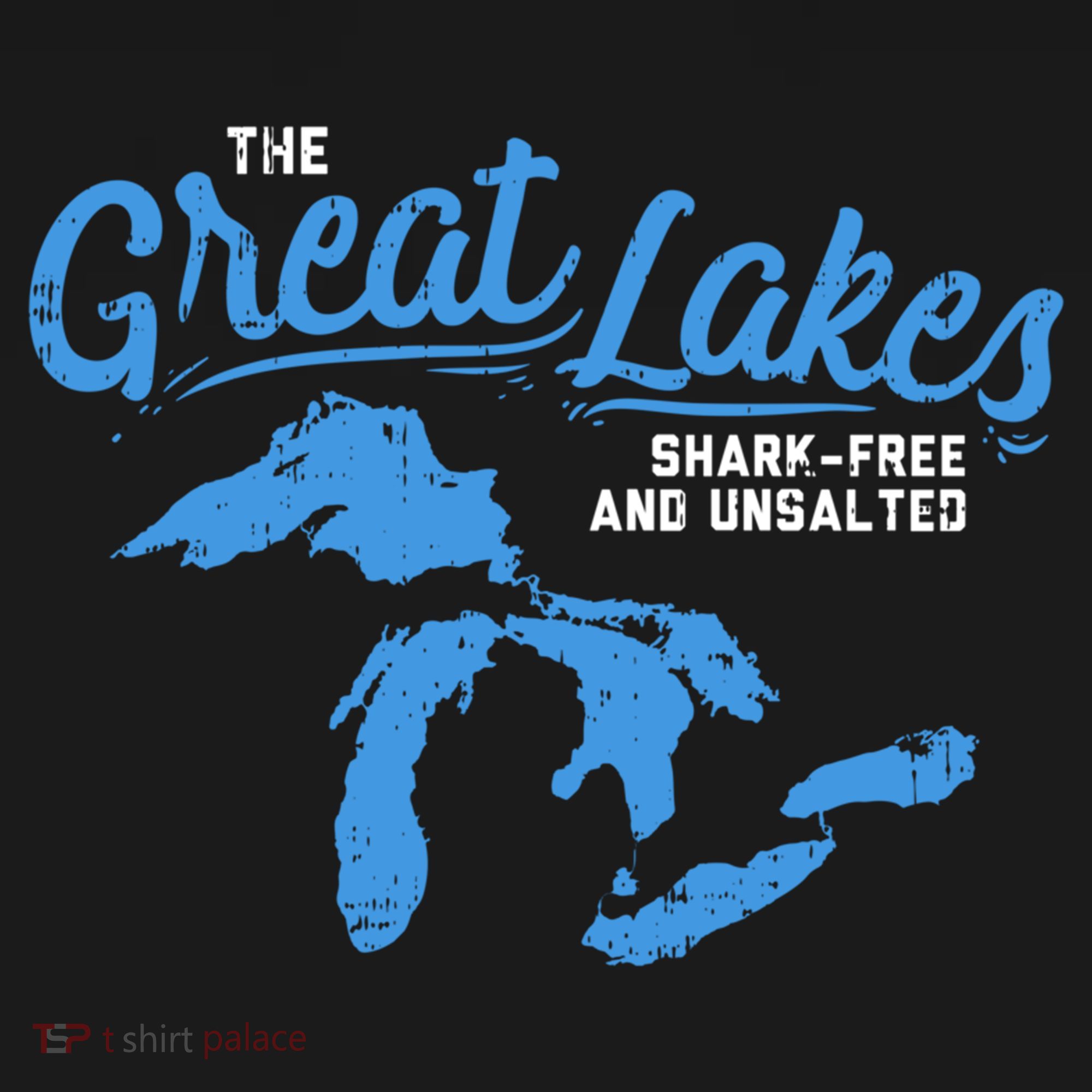 Great Lakes Shark Free And Unsalted Summer Vacation Lake Life Gift Backpack