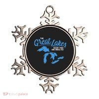 Great Lakes Shark Free And Unsalted Summer Vacation Lake Life Gift Ornament thumb 0