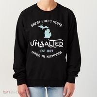 Great Lakes State Unsalted Est 1837 Made In Michigan Women's Sweatshirt thumb 0
