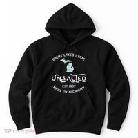 Great Lakes State Unsalted Est 1837 Made In Michigan Hoodie thumb 0