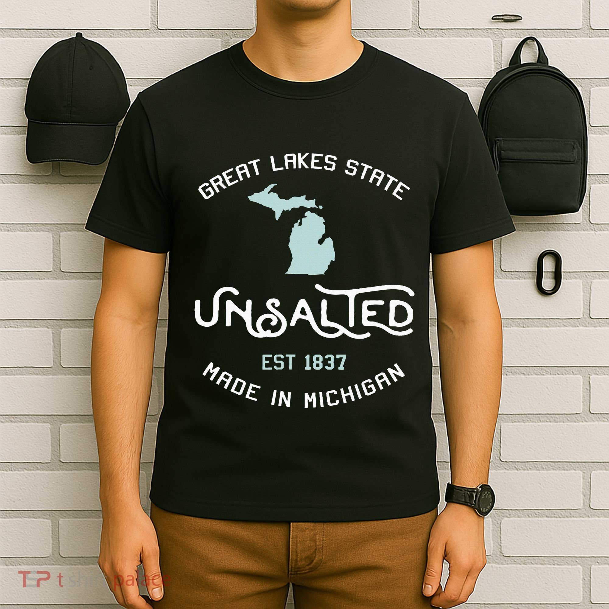 Great Lakes State Unsalted Est 1837 Made In Michigan T-Shirt