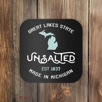 Great Lakes State Unsalted Est 1837 Made In Michigan Coaster