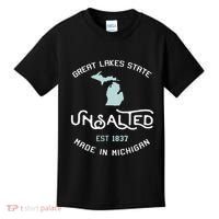 Great Lakes State Unsalted Est 1837 Made In Michigan Kids T-Shirt thumb 0