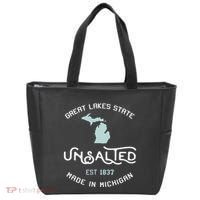 Great Lakes State Unsalted Est 1837 Made In Michigan Tote Bag thumb 0