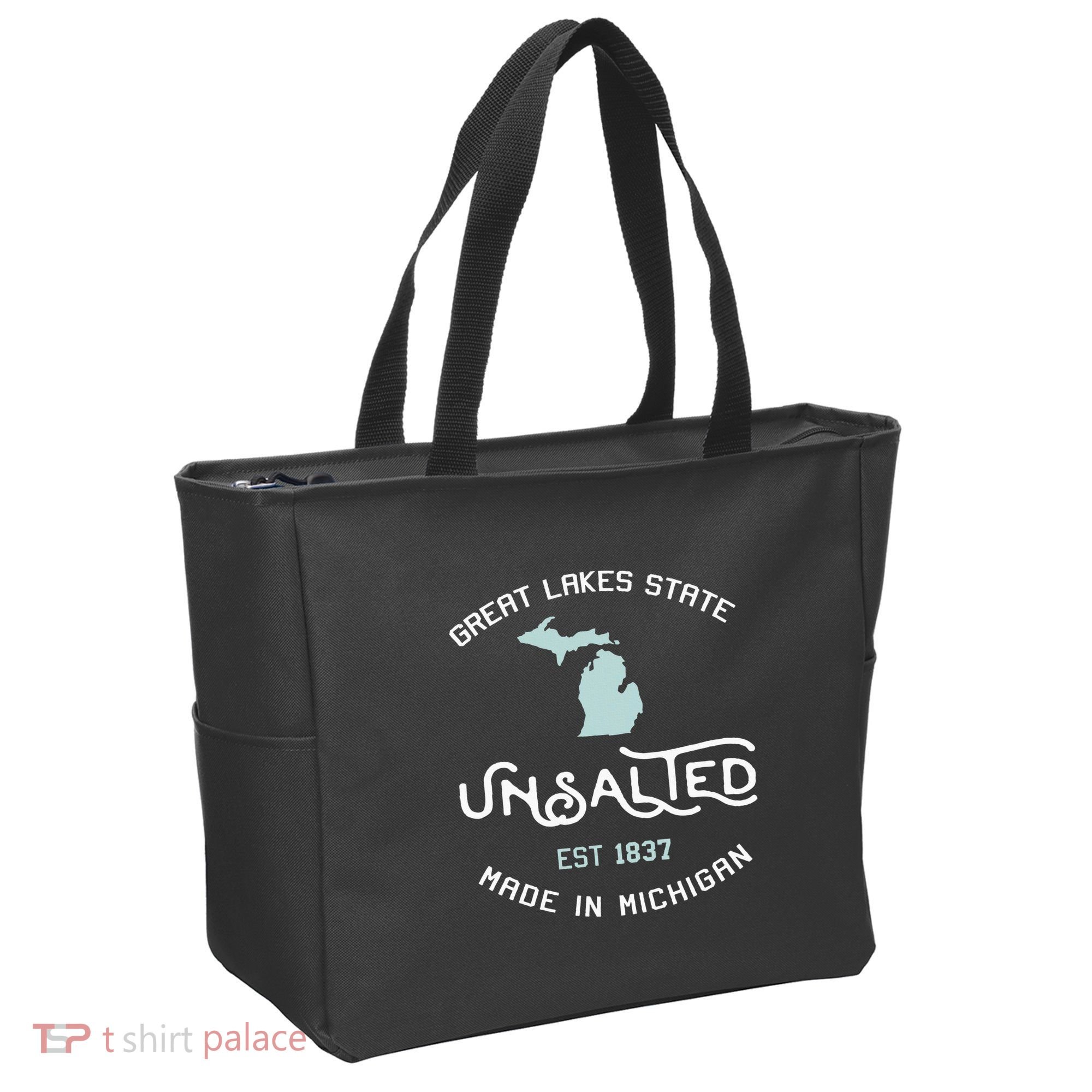 Great Lakes State Unsalted Est 1837 Made In Michigan Tote Bag