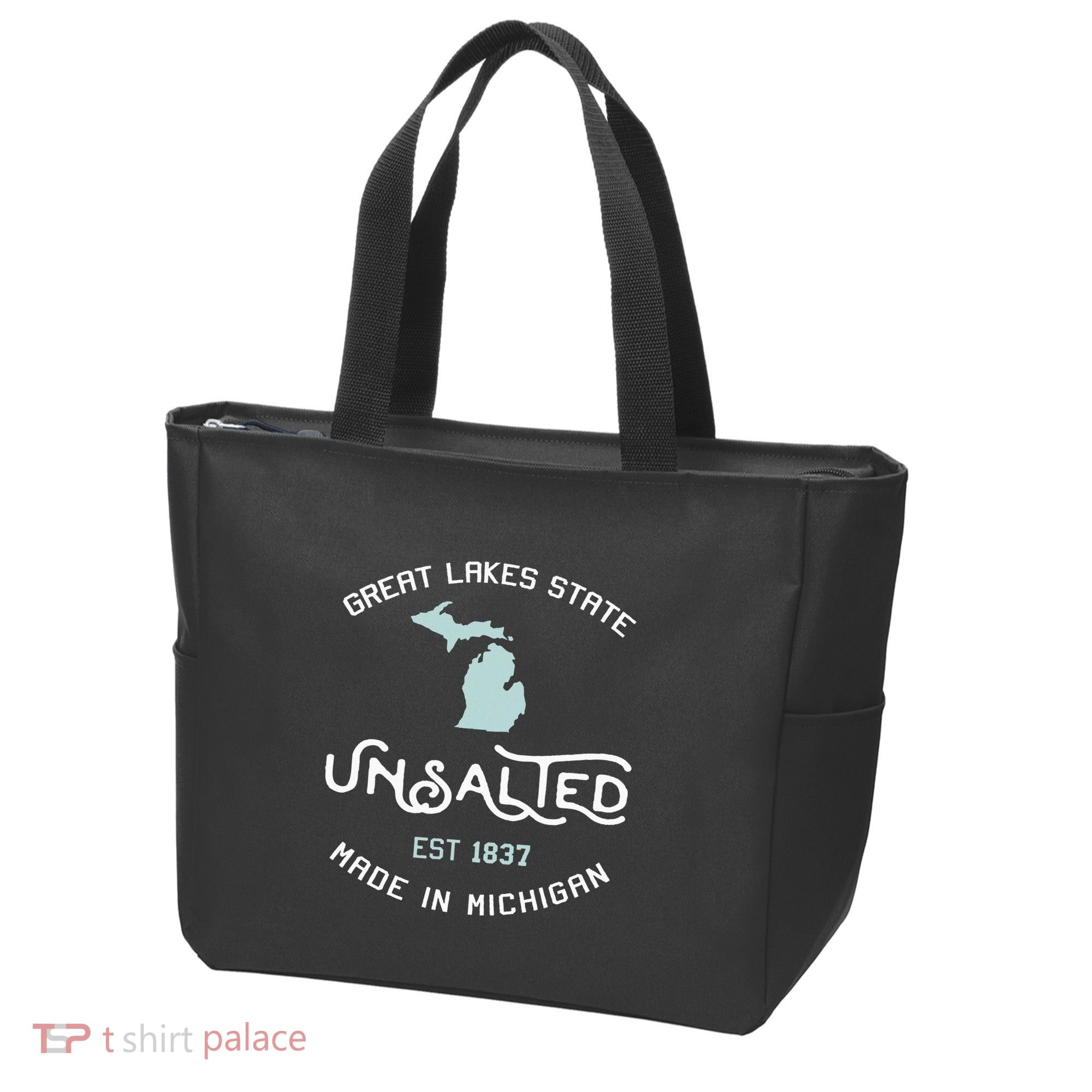 Great Lakes State Unsalted Est 1837 Made In Michigan Tote Bag