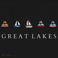 Great Lakes Sailing Americana Lake Michigan Lake Superior Polo thumb 3
