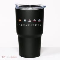 Great Lakes Sailing Americana Lake Michigan Lake Superior Tumbler thumb 0