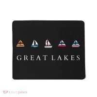 Great Lakes Sailing Americana Lake Michigan Lake Superior Mousepad thumb 0