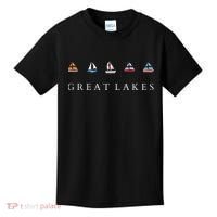 Great Lakes Sailing Americana Lake Michigan Lake Superior Kids T-Shirt thumb 0