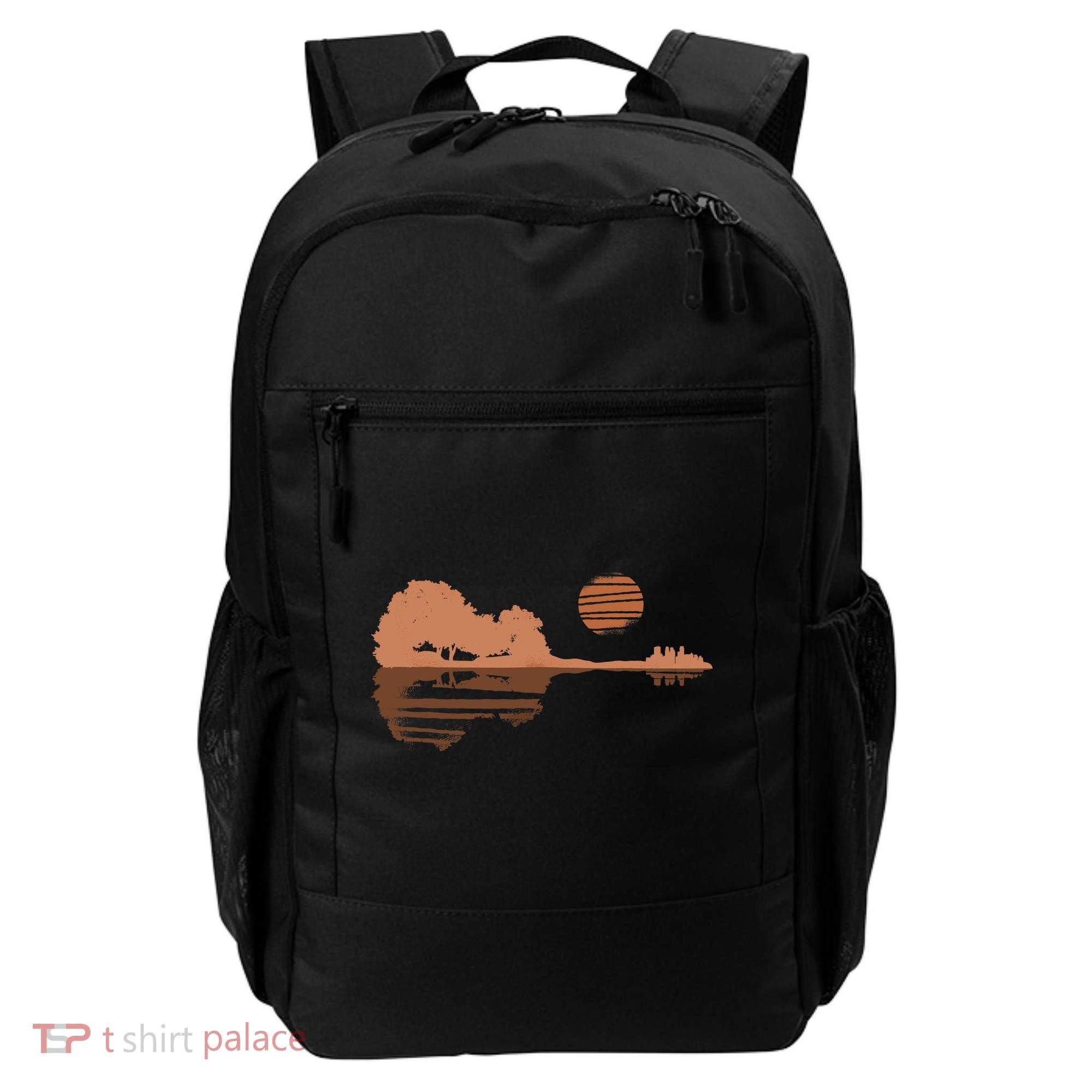Guitar Lake Shadow Black History BLM Musician Guitarist Backpack