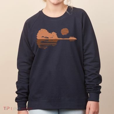 Guitar Lake Shadow Black History BLM Musician Guitarist Women's Sweatshirt