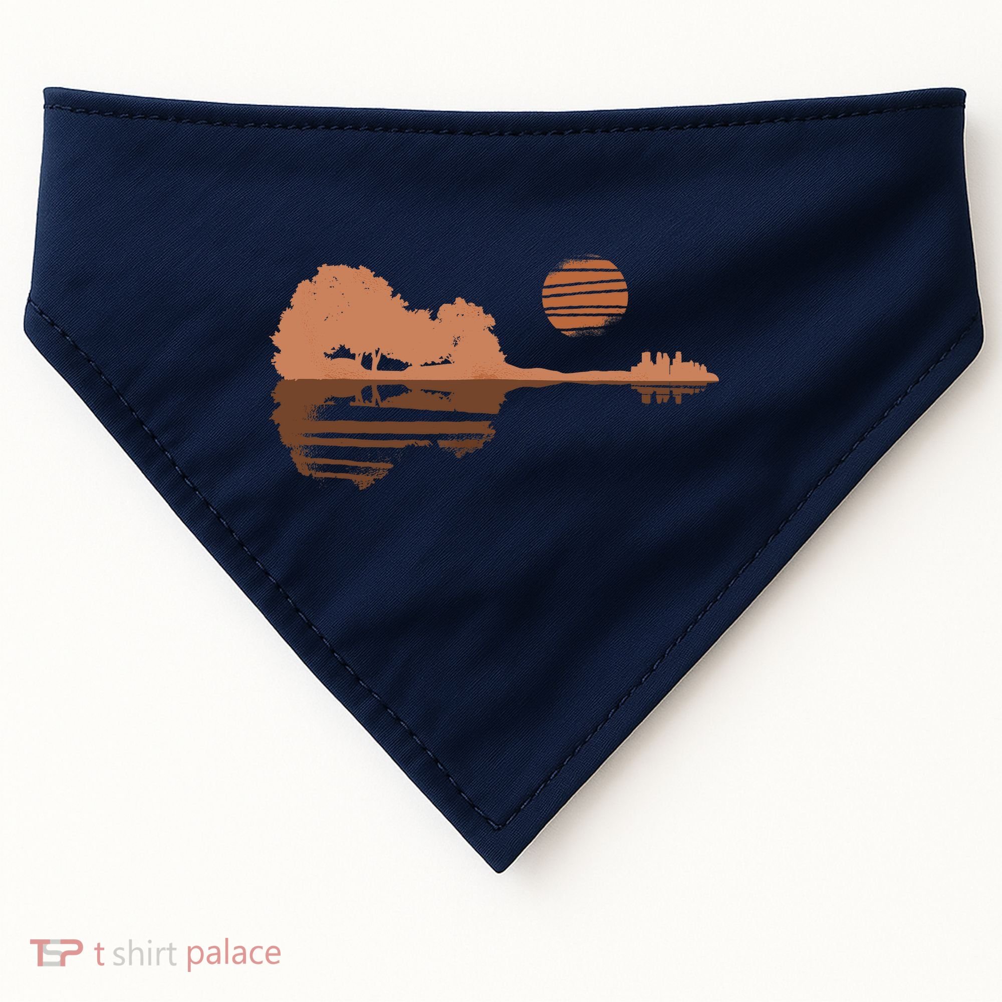 Guitar Lake Shadow Black History BLM Musician Guitarist USA-Made Doggie Bandana