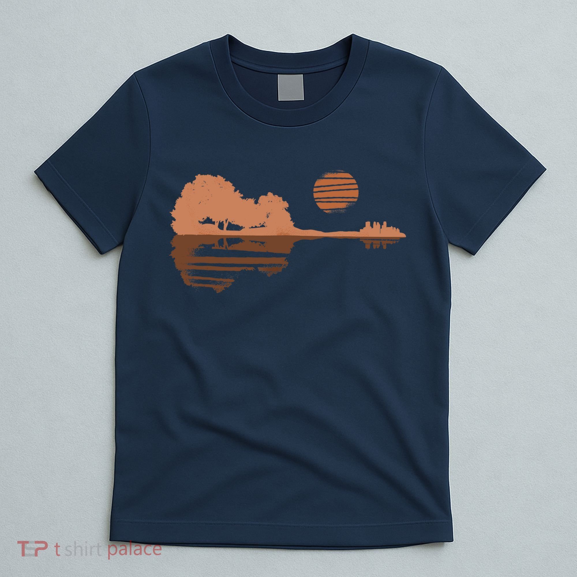 Guitar Lake Shadow Black History BLM Musician Guitarist T-Shirt