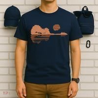 Guitar Lake Shadow Black History BLM Musician Guitarist T-Shirt thumb 6