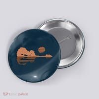 Guitar Lake Shadow Black History BLM Musician Guitarist Button thumb 0