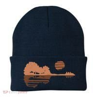 Guitar Lake Shadow Black History BLM Musician Guitarist Beanie thumb 0