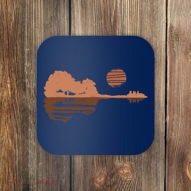 Guitar Lake Shadow Black History BLM Musician Guitarist Coaster