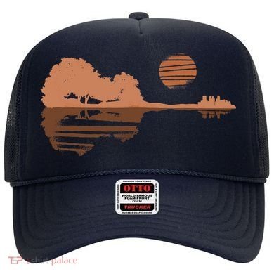 Guitar Lake Shadow Black History BLM Musician Guitarist Hat