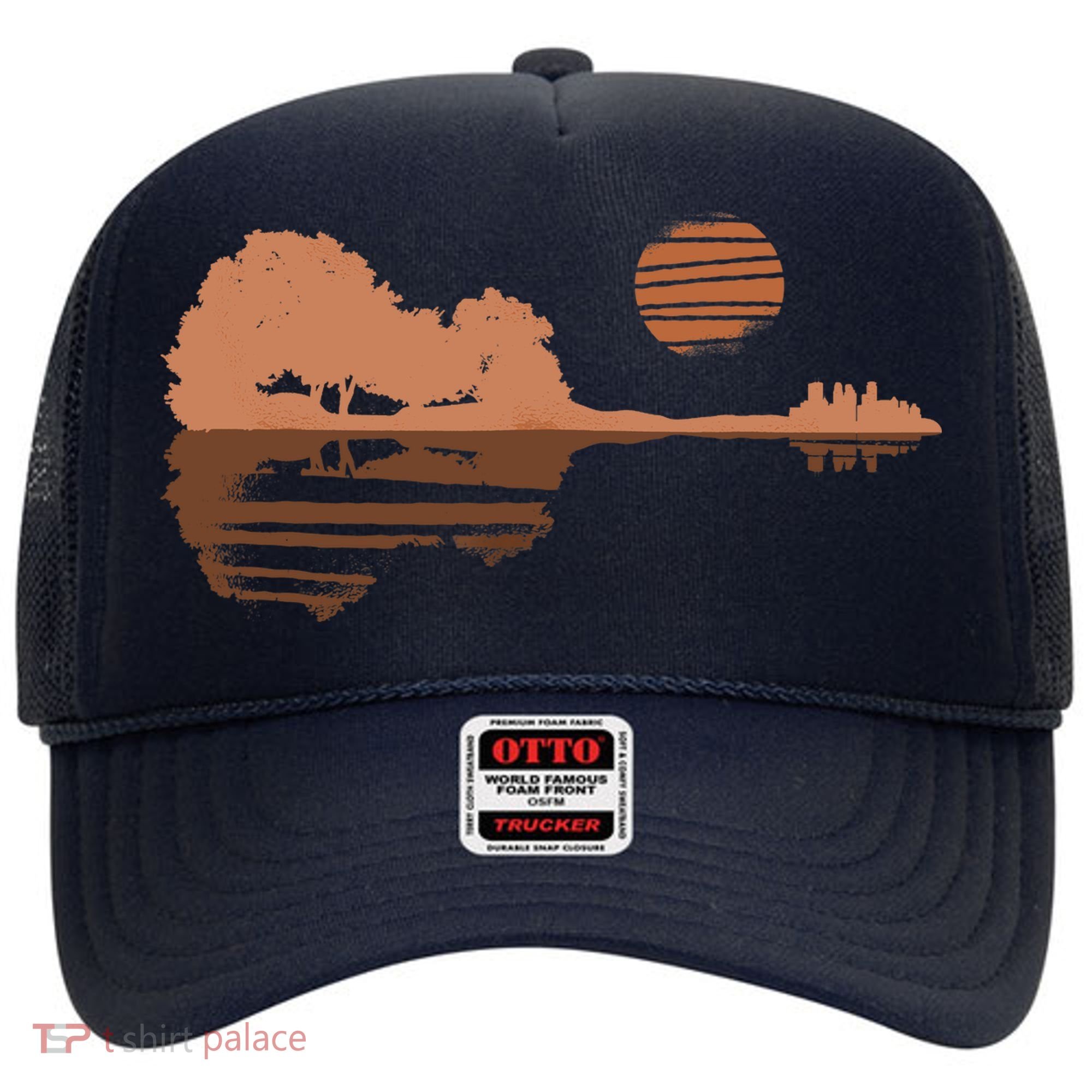 Guitar Lake Shadow Black History BLM Musician Guitarist Hat
