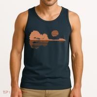 Guitar Lake Shadow Black History BLM Musician Guitarist Tank Top thumb 3