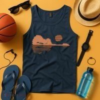 Guitar Lake Shadow Black History BLM Musician Guitarist Tank Top thumb 4