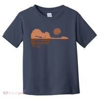 Guitar Lake Shadow Black History BLM Musician Guitarist Toddler T-Shirt thumb 0