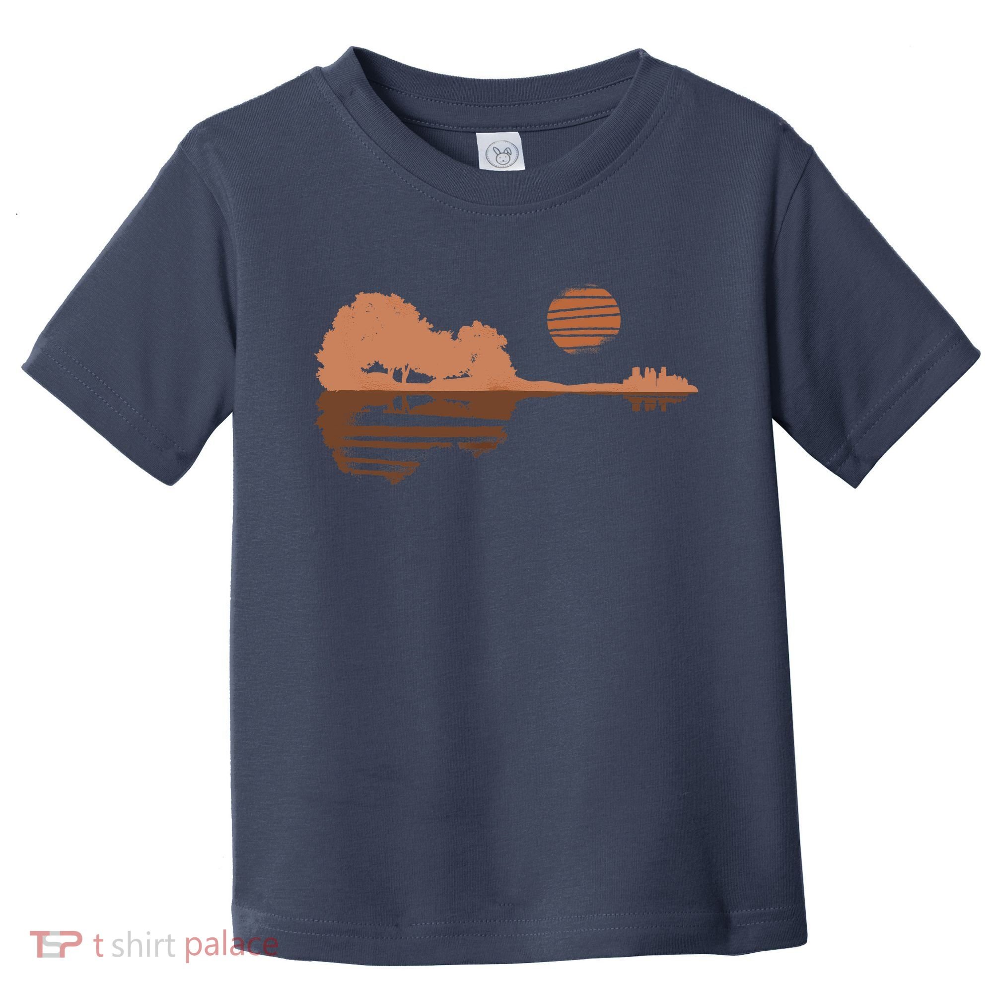 Guitar Lake Shadow Black History BLM Musician Guitarist Toddler T-Shirt