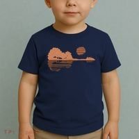 Guitar Lake Shadow Black History BLM Musician Guitarist Toddler T-Shirt thumb 2