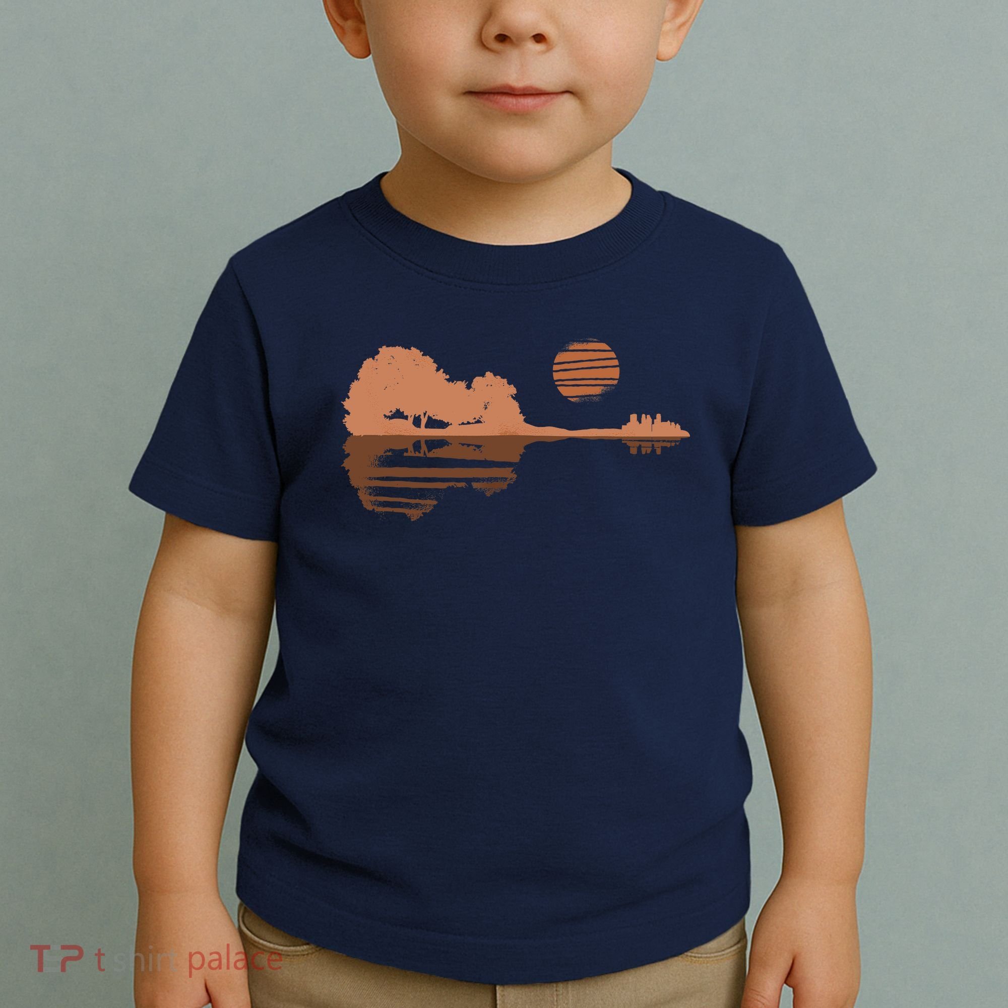 Guitar Lake Shadow Black History BLM Musician Guitarist Toddler T-Shirt