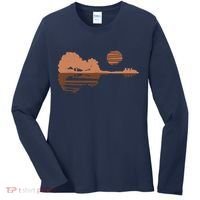 Guitar Lake Shadow Black History BLM Musician Guitarist Women's Long Sleeve Shirt thumb 0