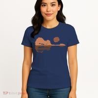 Guitar Lake Shadow Black History BLM Musician Guitarist Women's T-Shirt thumb 4