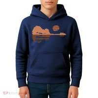 Guitar Lake Shadow Black History BLM Musician Guitarist Kids Hoodie thumb 4