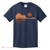 Guitar Lake Shadow Black History BLM Musician Guitarist Kids T-Shirt thumb 0
