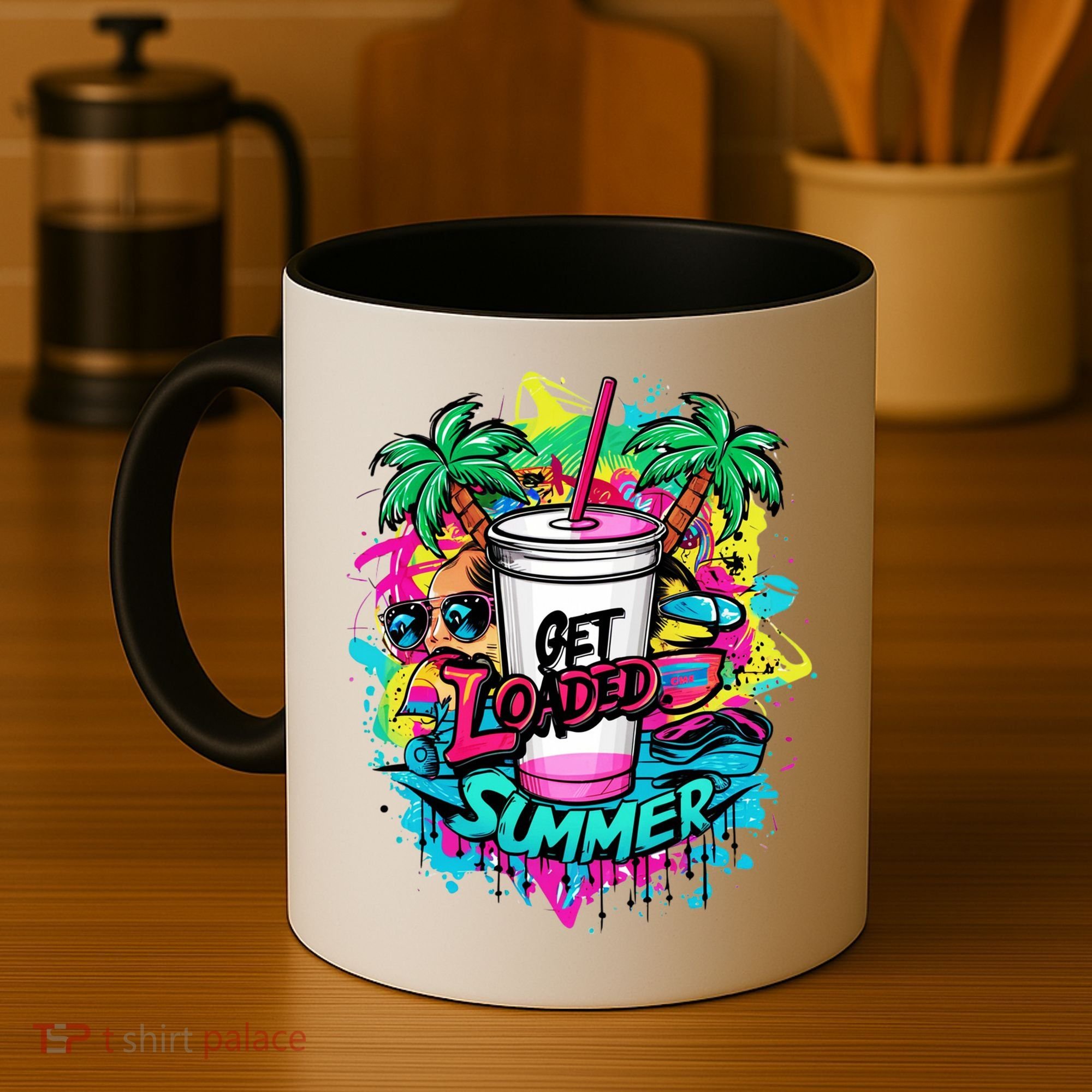 Get Loaded Summer Tea Junkie Ice Tea Dye Summer Vibes Gift Coffee Mug