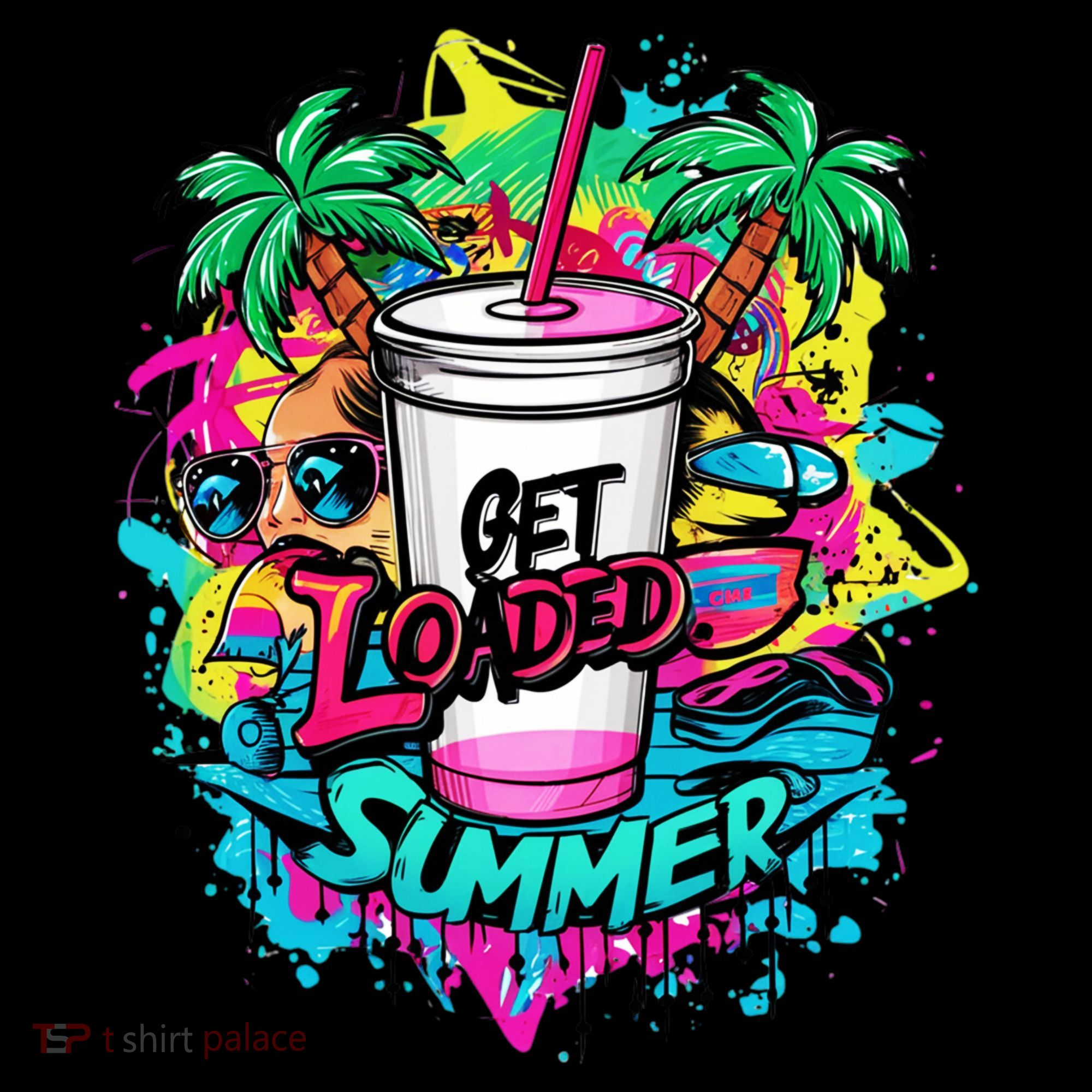 Get Loaded Summer Tea Junkie Ice Tea Dye Summer Vibes Gift Coffee Mug
