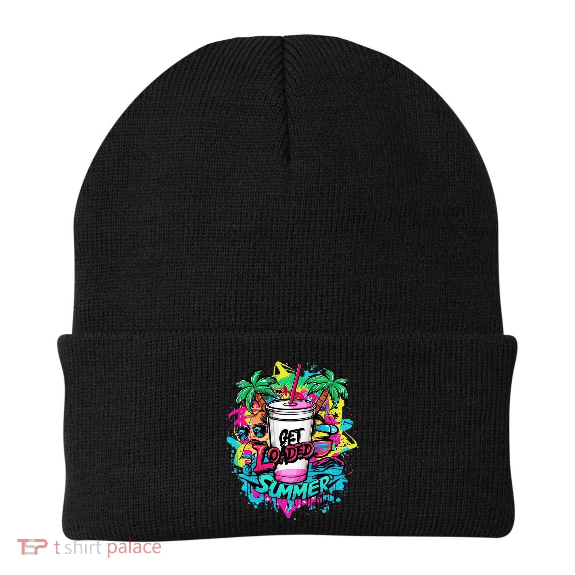 Get Loaded Summer Tea Junkie Ice Tea Dye Summer Vibes Gift Beanie