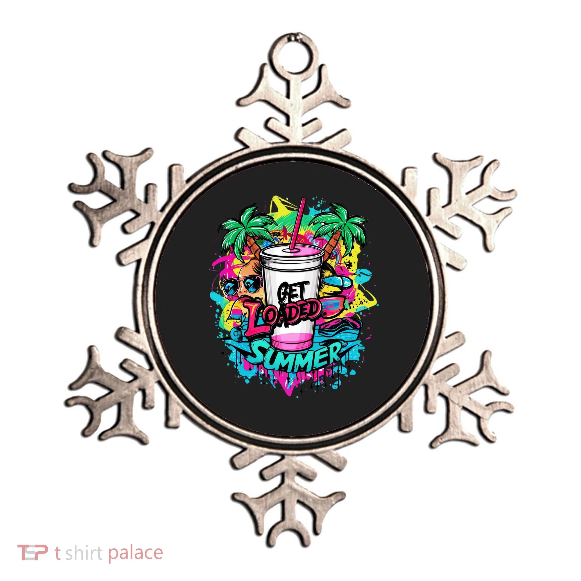 Get Loaded Summer Tea Junkie Ice Tea Dye Summer Vibes Gift Ornament