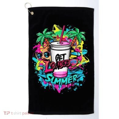 Get Loaded Summer Tea Junkie Ice Tea Dye Summer Vibes Gift Golf Towel