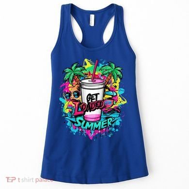 Get Loaded Summer Tea Junkie Ice Tea Dye Summer Vibes Gift Women's Tank Top