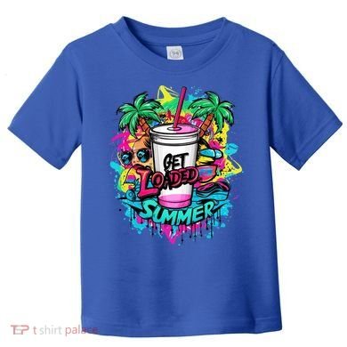Get Loaded Summer Tea Junkie Ice Tea Dye Summer Vibes Gift Toddler T-Shirt