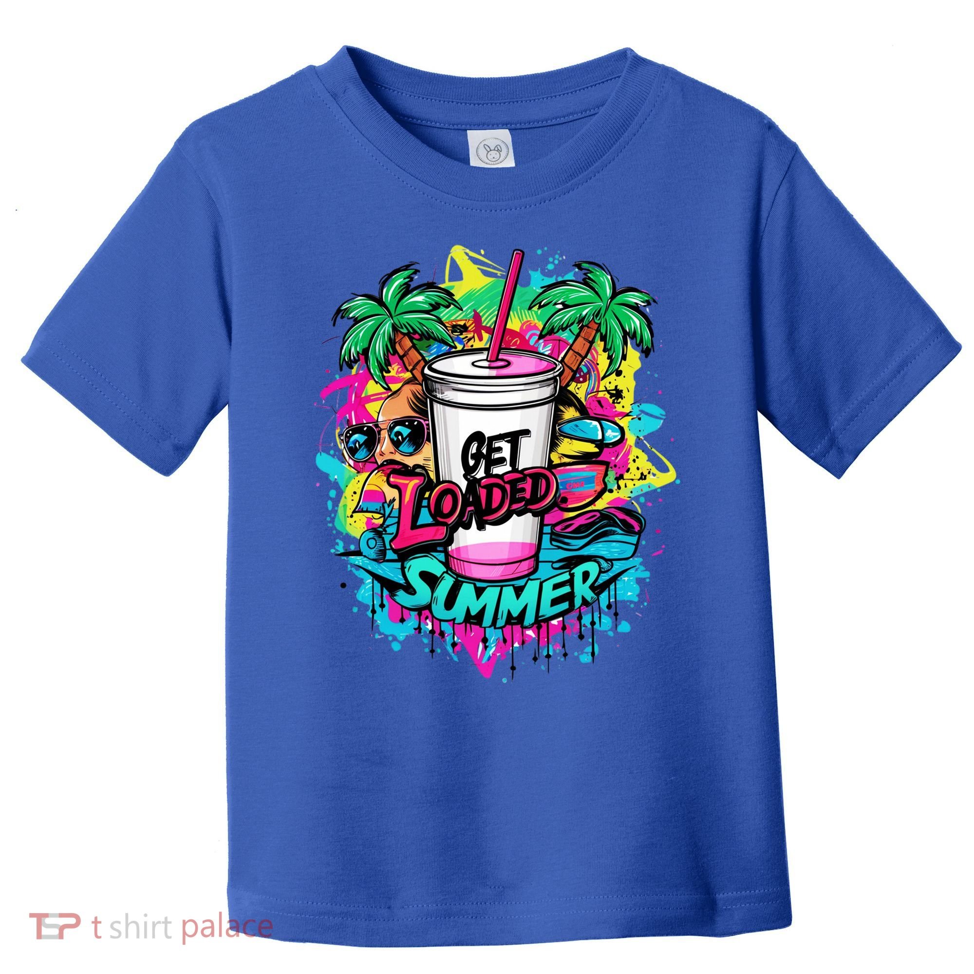 Get Loaded Summer Tea Junkie Ice Tea Dye Summer Vibes Gift Toddler T-Shirt