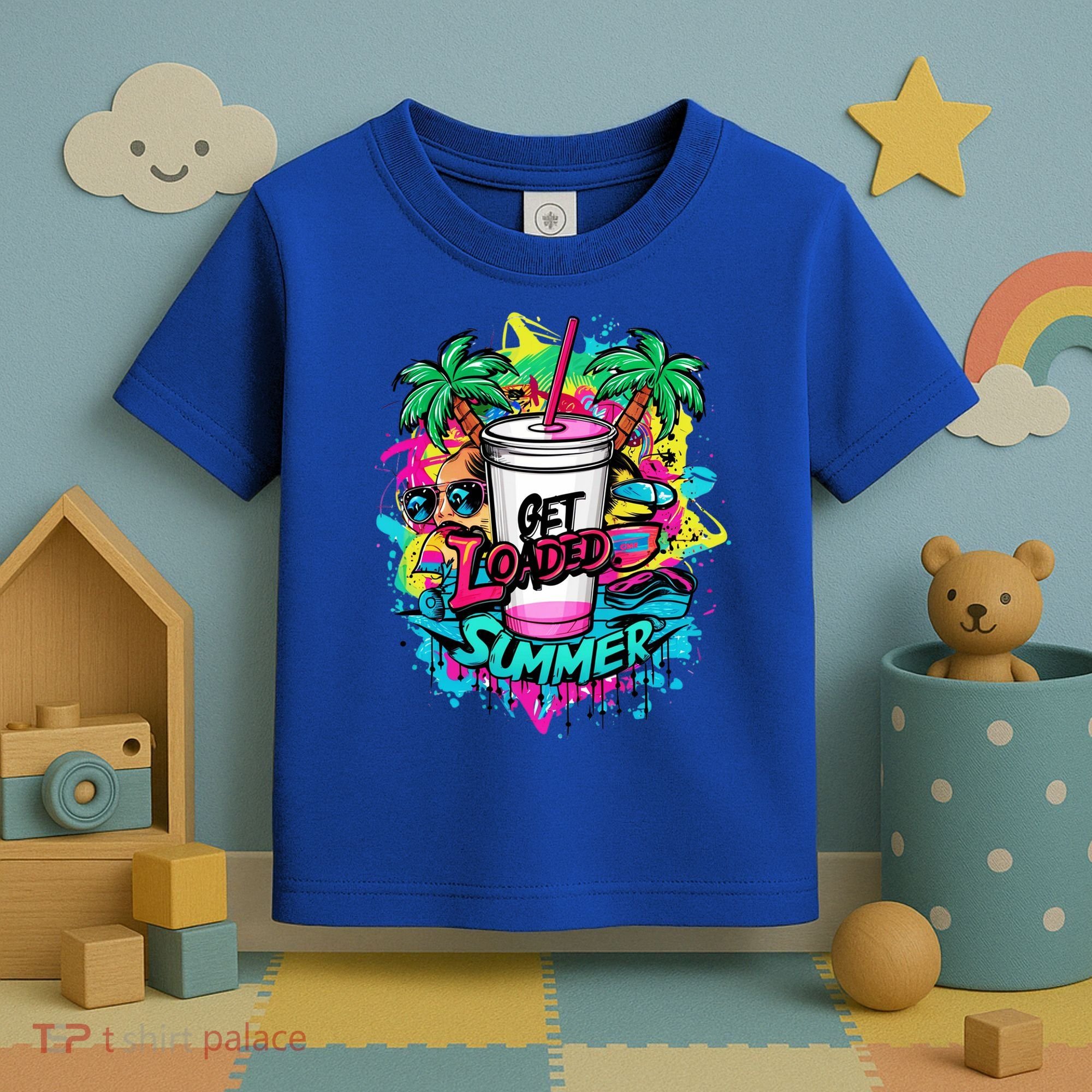 Get Loaded Summer Tea Junkie Ice Tea Dye Summer Vibes Gift Toddler T-Shirt