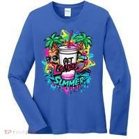 Get Loaded Summer Tea Junkie Ice Tea Dye Summer Vibes Gift Women's Long Sleeve Shirt thumb 0