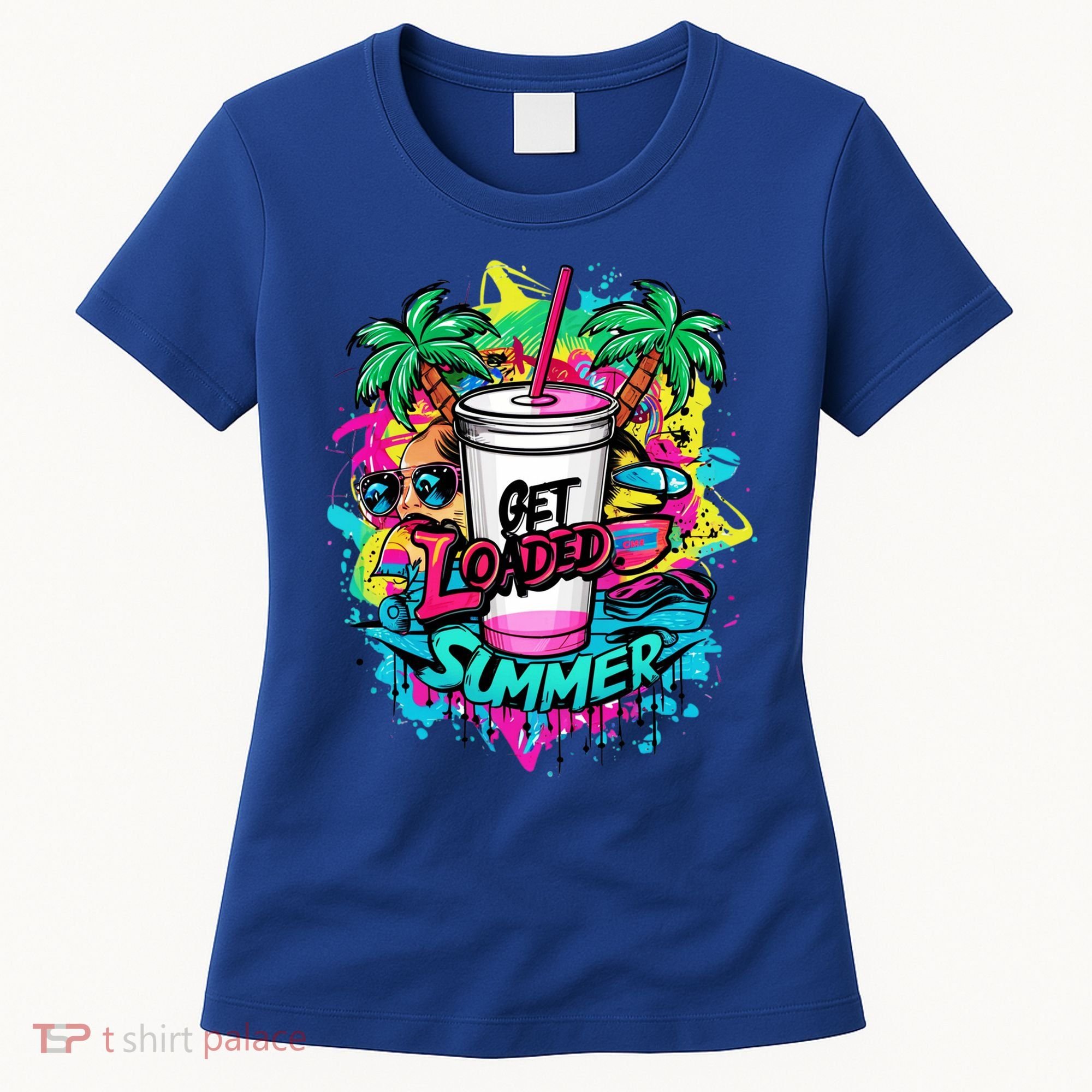 Get Loaded Summer Tea Junkie Ice Tea Dye Summer Vibes Gift Women's T-Shirt