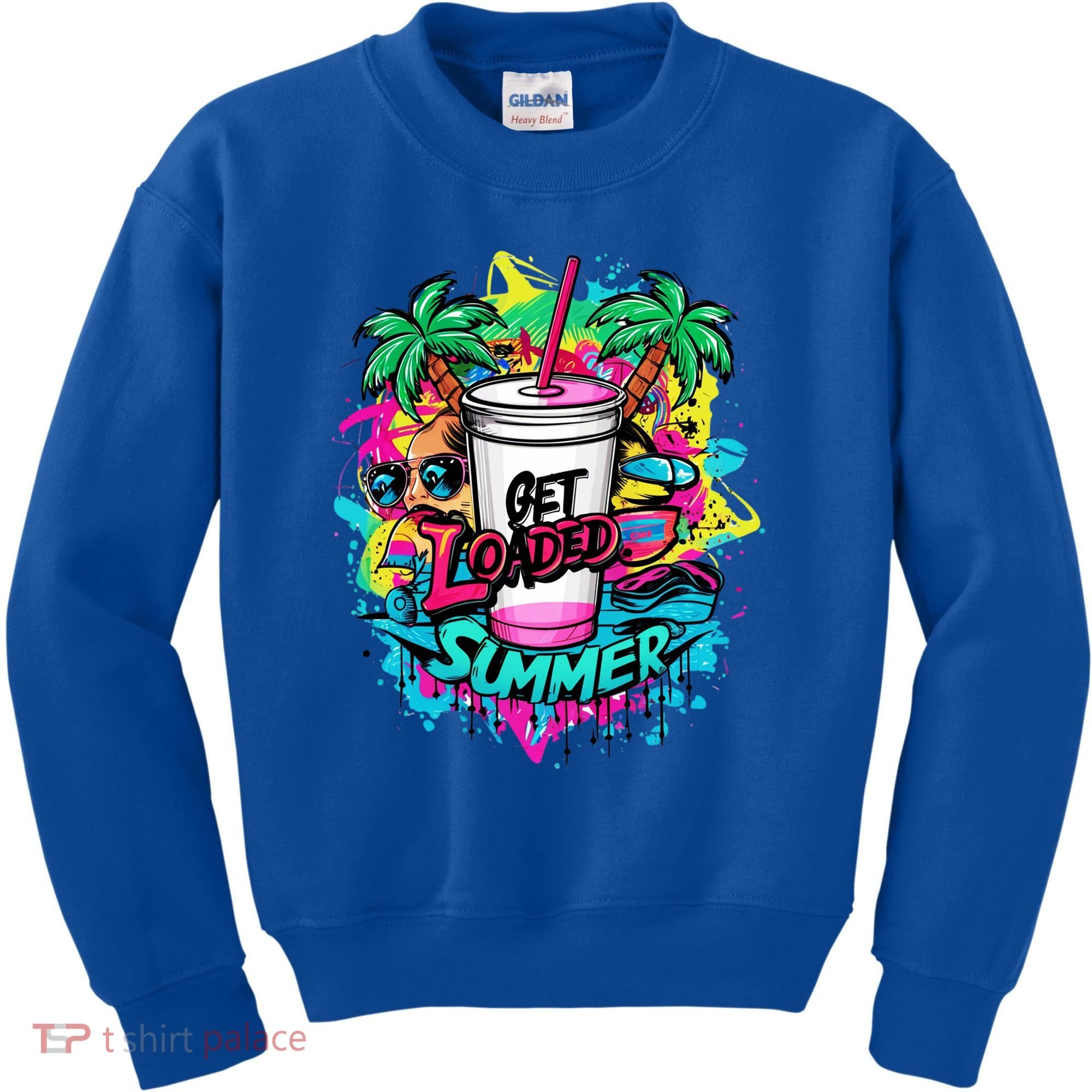 Get Loaded Summer Tea Junkie Ice Tea Dye Summer Vibes Gift Kids Sweatshirt