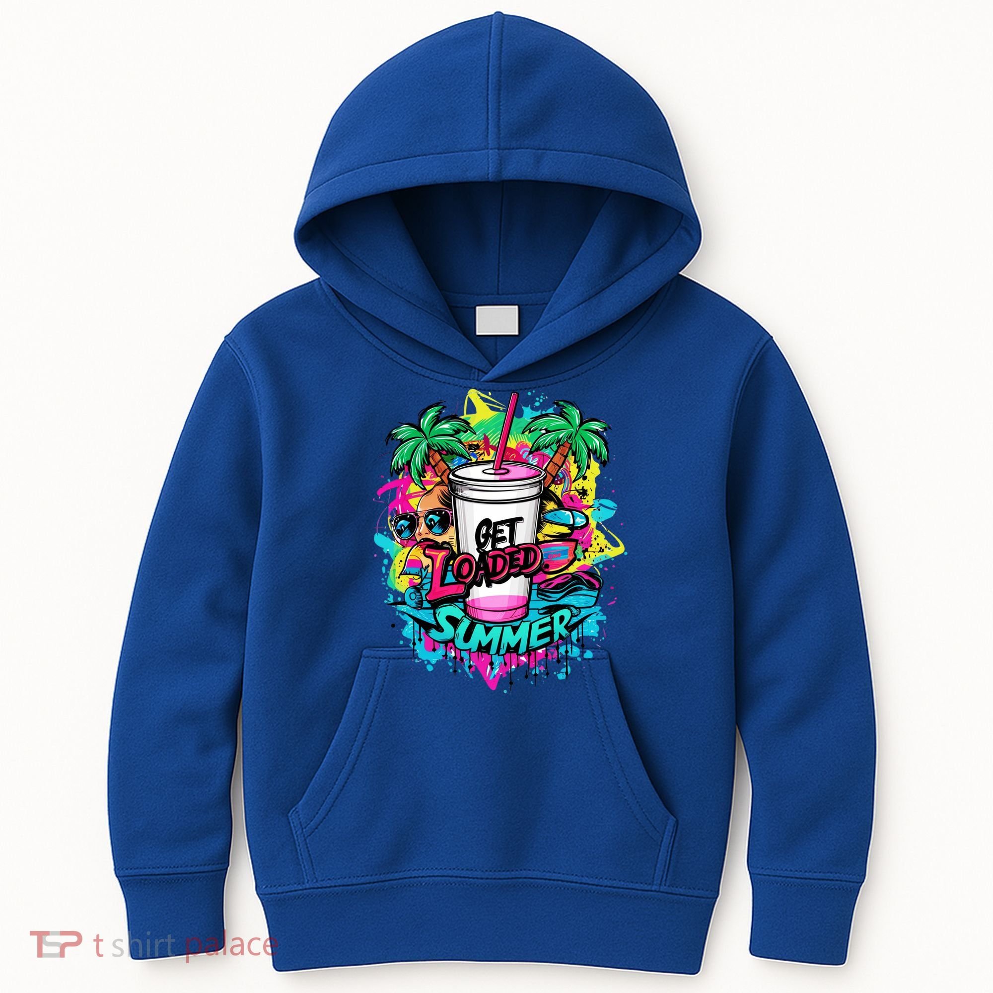 Get Loaded Summer Tea Junkie Ice Tea Dye Summer Vibes Gift Kids Hoodie