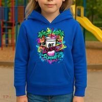 Get Loaded Summer Tea Junkie Ice Tea Dye Summer Vibes Gift Kids Hoodie thumb 3